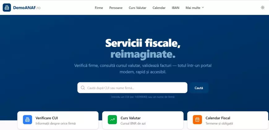 Un dezvoltator nemulțumit a recreat site-ul ANAF în numai două ore pentru a arăta că digitalizarea instituțiilor publice este simplă. Un dezvoltator nemulțumit a recreat site-ul ANAF în numai două ore pentru a arăta că digitalizarea instituțiilor publice este simplă.