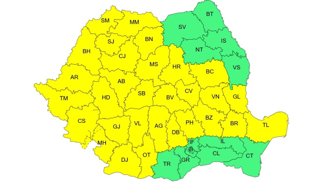 Vânturile puternice influențează întreaga națiune. Care sunt primele regiuni afectate?